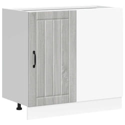 vidaXL Sink Base Cabinet Lucca Grey Sonoma Engineered Wood