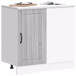 vidaXL Sink Base Cabinet Lucca Grey Sonoma Engineered Wood