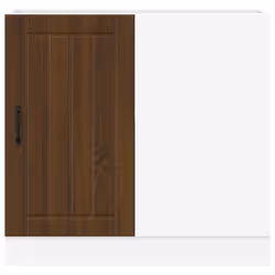 vidaXL Sink Base Cabinet Lucca Brown Oak Engineered Wood kitchen base cabinet - Additional view 4