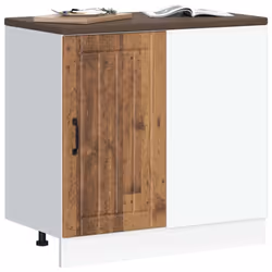 vidaXL Sink Base Cabinet Lucca Old Wood Engineered Wood kitchen base cabinet