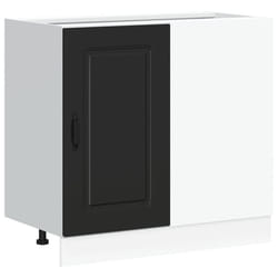 vidaXL Kitchen Base Cabinet Kalmar Black Engineered Wood sink base cabinet