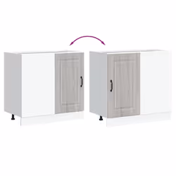 vidaXL Kitchen Base Cabinet Kalmar Grey Sonoma Engineered Wood - Additional view 7