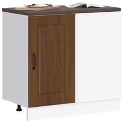 vidaXL Kitchen Base Cabinet Kalmar Brown Oak Engineered Wood sink base cabinet