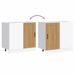vidaXL Kitchen Base Cabinet Kalmar Artisan Oak Engineered Wood - Additional view 7