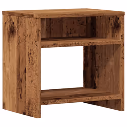 vidaXL Bedside Cabinet Bed Table Telephone Stand Nightstand Engineered Wood - old wood, 2 pcs - Additional view 4
