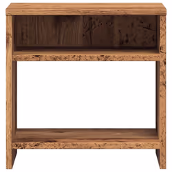 vidaXL Bedside Cabinet Bed Table Telephone Stand Nightstand Engineered Wood - old wood, 2 pcs - Additional view 5