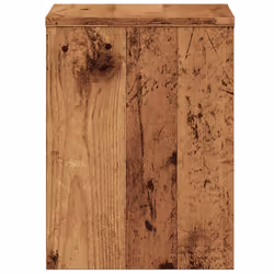 vidaXL Bedside Cabinet Bed Table Telephone Stand Nightstand Engineered Wood - old wood, 2 pcs - Additional view 6