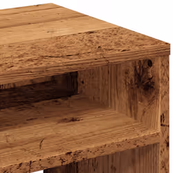 vidaXL Bedside Cabinet Bed Table Telephone Stand Nightstand Engineered Wood - old wood, 2 pcs - Additional view 8