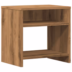 vidaXL Bedside Cabinet Bed Table Telephone Stand Nightstand Engineered Wood - oak, 2 pcs - Additional view 4
