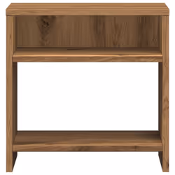 vidaXL Bedside Cabinet Bed Table Telephone Stand Nightstand Engineered Wood - oak, 2 pcs - Additional view 5
