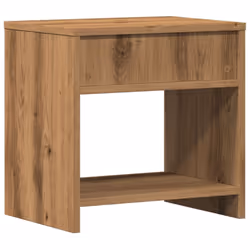 vidaXL Bedside Cabinet Bed Table Telephone Stand Nightstand Engineered Wood - oak, 2 pcs - Additional view 7