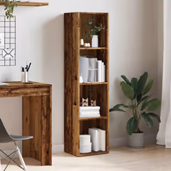 vidaXL Book Cabinet Old Wood 36x30x143 cm Engineered Wood bookcase - Additional view 2