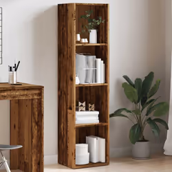 vidaXL Book Cabinet Old Wood 36x30x143 cm Engineered Wood bookcase - Additional view 3