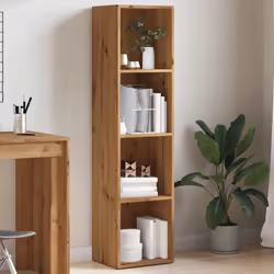 vidaXL Book Cabinet Artisan Oak 36x30x143 cm Engineered Wood bookcase - Additional view 3