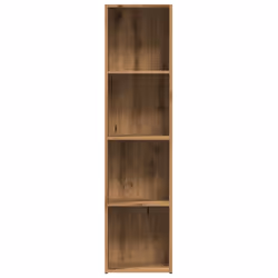 vidaXL Book Cabinet Artisan Oak 36x30x143 cm Engineered Wood bookcase - Additional view 4