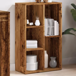 vidaXL Book Cabinet Old Wood 50x25x80 cm Engineered Wood bookcase - Additional view 3