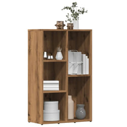 vidaXL Book Cabinet Artisan Oak 50x25x80 cm Engineered Wood bookcase
