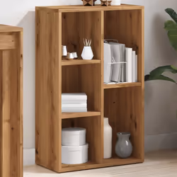 vidaXL Book Cabinet Artisan Oak 50x25x80 cm Engineered Wood bookcase - Additional view 3
