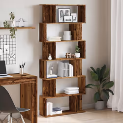 vidaXL Book Cabinet Old Wood 80x24x192 cm Engineered Wood bookcase - Additional view 2