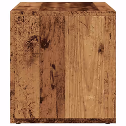 vidaXL Vinyl Storage Box Recorder Collection Cabinet Cupboard Engineered Wood - old wood - Additional view 4
