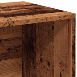 vidaXL Vinyl Storage Box Recorder Collection Cabinet Cupboard Engineered Wood - old wood - Additional view 7