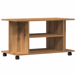 vidaXL TV Cabinet with Castors Artisan Oak 80x40x45 cm Engineered Wood - Additional view 5