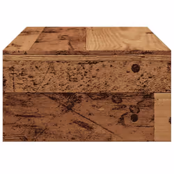 vidaXL Monitor Stand with a Storage Shelf Chipboard TV Stand Multi Colours - old wood - Additional view 5