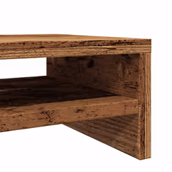 vidaXL Monitor Stand with a Storage Shelf Chipboard TV Stand Multi Colours - old wood - Additional view 7