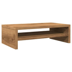 vidaXL Monitor Stand with a Storage Shelf Chipboard TV Stand Multi Colours - artisan oak