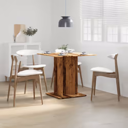 vidaXL Dining Table Kitchen Dinner Table Dining Room Table Engineered Wood - old wood