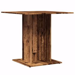 vidaXL Dining Table Kitchen Dinner Table Dining Room Table Engineered Wood - old wood - Additional view 6
