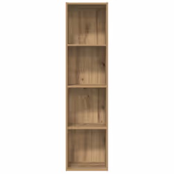 vidaXL Book Cabinet/TV Cabinet Living Room Wall Shelf Book Stand Wall Rack - old wood - Additional view 4