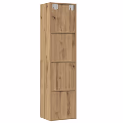 vidaXL Book Cabinet/TV Cabinet Living Room Wall Shelf Book Stand Wall Rack - old wood - Additional view 6