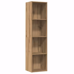 vidaXL Book Cabinet/TV Cabinet Living Room Wall Shelf Book Stand Wall Rack - artisan oak