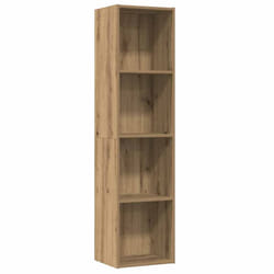 vidaXL Book Cabinet/TV Cabinet Living Room Wall Shelf Book Stand Wall Rack - artisan oak