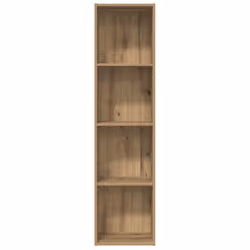 vidaXL Book Cabinet/TV Cabinet Living Room Wall Shelf Book Stand Wall Rack - artisan oak - Additional view 4