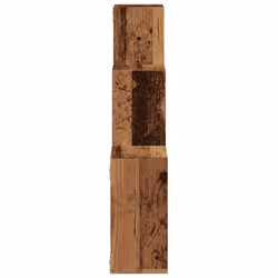 vidaXL Wall Cube Shelves Storage Floating Shelves Old Wood Engineered Wood - Additional view 4