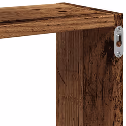 vidaXL Wall Cube Shelves Storage Floating Shelves Old Wood Engineered Wood - Additional view 7