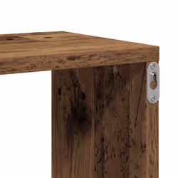 vidaXL Wall Shelves Floating Rack Display Shelf Bookshelf Engineered Wood - old wood - Additional view 6