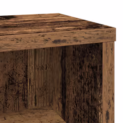 vidaXL CD Cabinet Storage Oraniser Shelf Cabinet Display Shelf Engineered Wood - old wood - Additional view 6