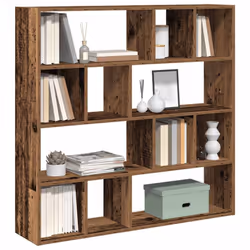 vidaXL Book Cabinet/Room Divider Old Wood 105x24x102 cm room divider