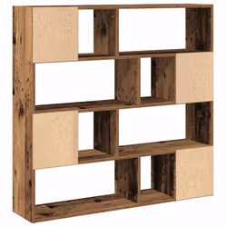 vidaXL Book Cabinet/Room Divider Old Wood 105x24x102 cm room divider - Additional view 5