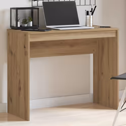 vidaXL Desk Computer Table Workstation Writing Working Desk Engineered Wood - artisan oak