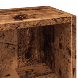 vidaXL CD Cabinet Storage Oraniser Shelf Cabinet Display Shelf Engineered Wood - old wood - Additional view 9