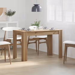 vidaXL Dining Table Kitchen Dinner Table Dining Room Table Engineered Wood - artisan oak