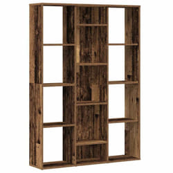 vidaXL Room Divider/Book Cabinet Privacy Screen Book Shelf Engineered Wood - old wood
