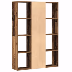 vidaXL Room Divider/Book Cabinet Privacy Screen Book Shelf Engineered Wood - old wood - Additional view 5