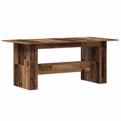 vidaXL Dining Table Kitchen Dinner Table Dining Room Table Engineered Wood - old wood