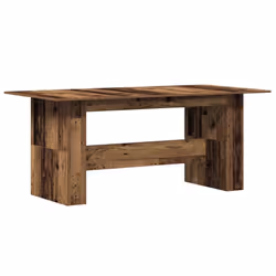 vidaXL Dining Table Kitchen Dinner Table Dining Room Table Engineered Wood - old wood - Additional view 5