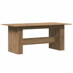 vidaXL Dining Table Kitchen Dinner Table Dining Room Table Engineered Wood - artisan oak - Additional view 5